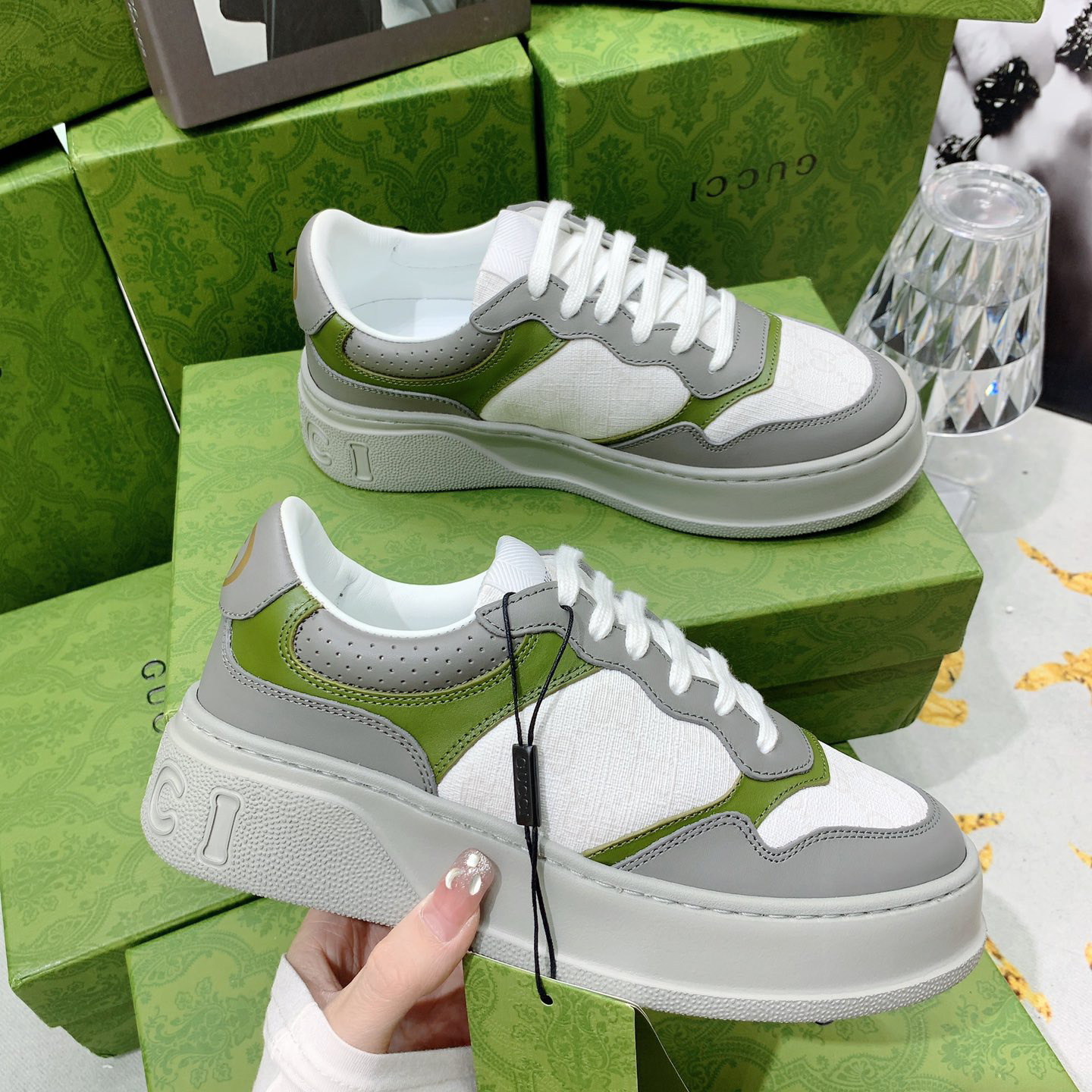 Gucci GG Chunky B Series Men's &Women's Sneakers - DopestKickz