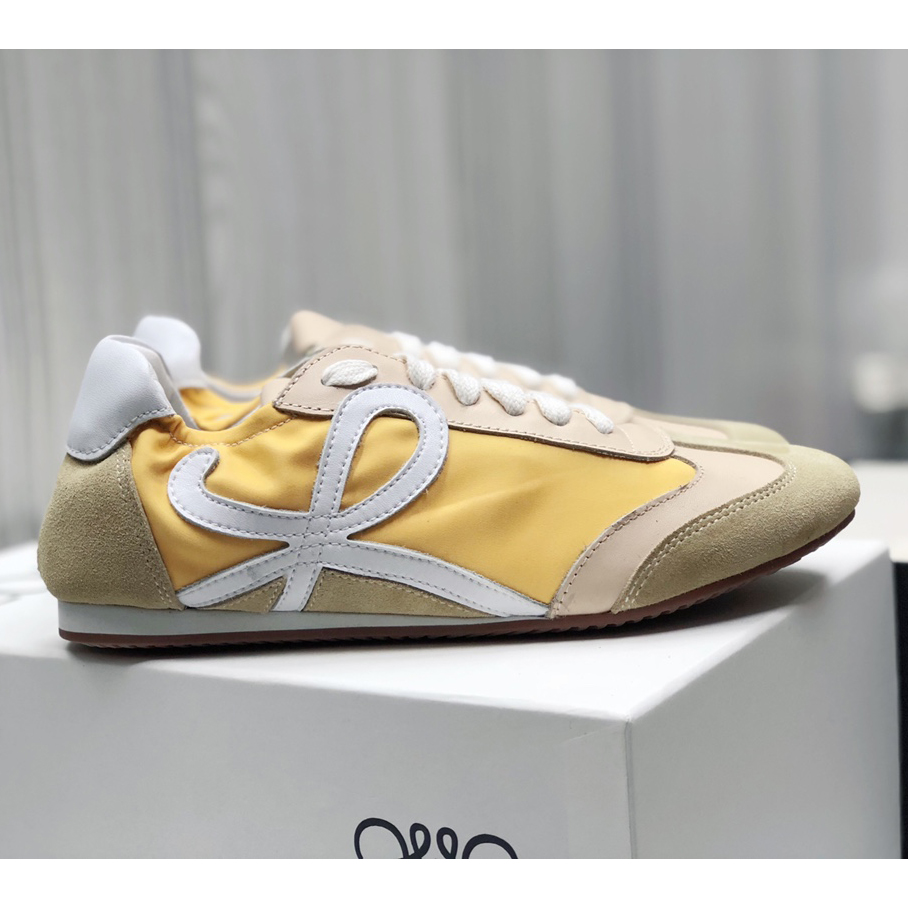 Loewe Ballet Runner In Nylon And Calfskin - DopestKickz