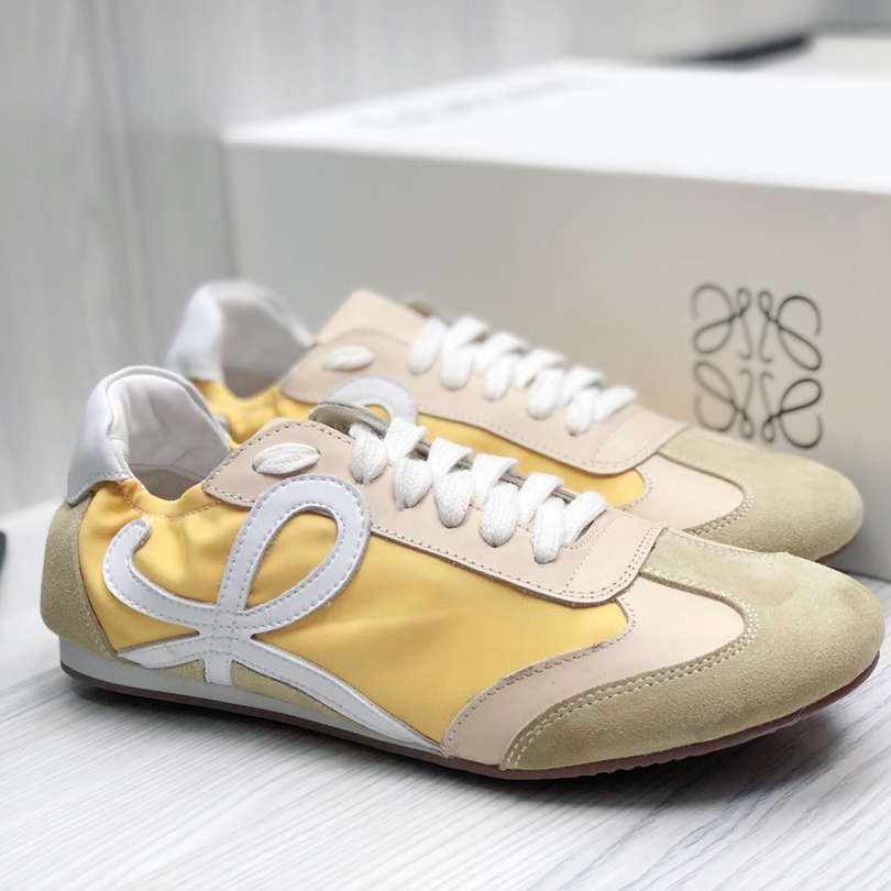 Loewe Ballet Runner In Nylon And Calfskin - DopestKickz