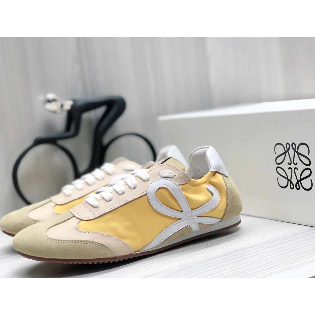 Loewe Ballet Runner In Nylon And Calfskin - DopestKickz