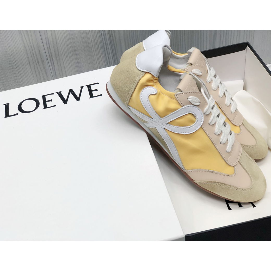 Loewe Ballet Runner In Nylon And Calfskin - DopestKickz