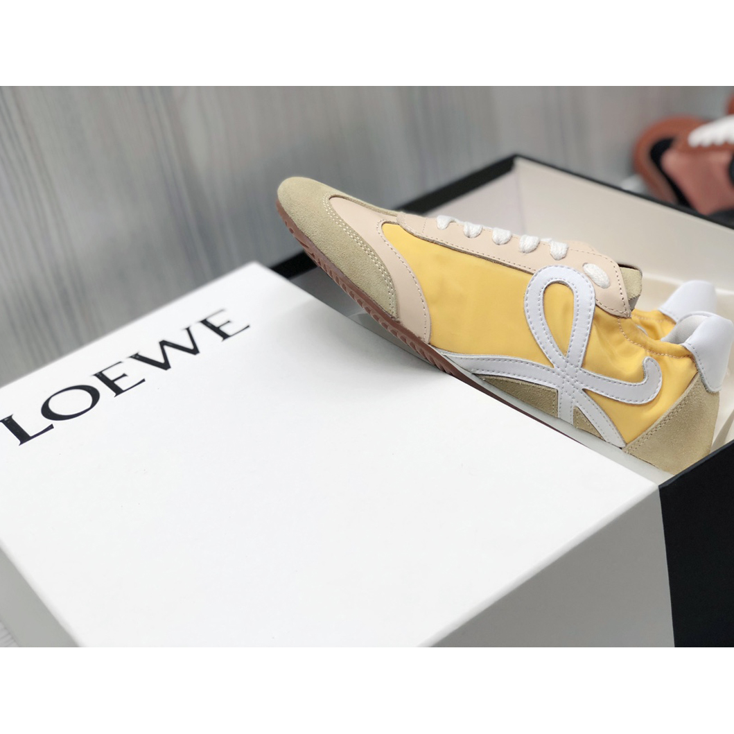 Loewe Ballet Runner In Nylon And Calfskin - DopestKickz