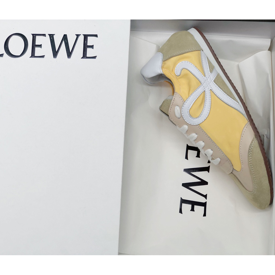 Loewe Ballet Runner In Nylon And Calfskin - DopestKickz