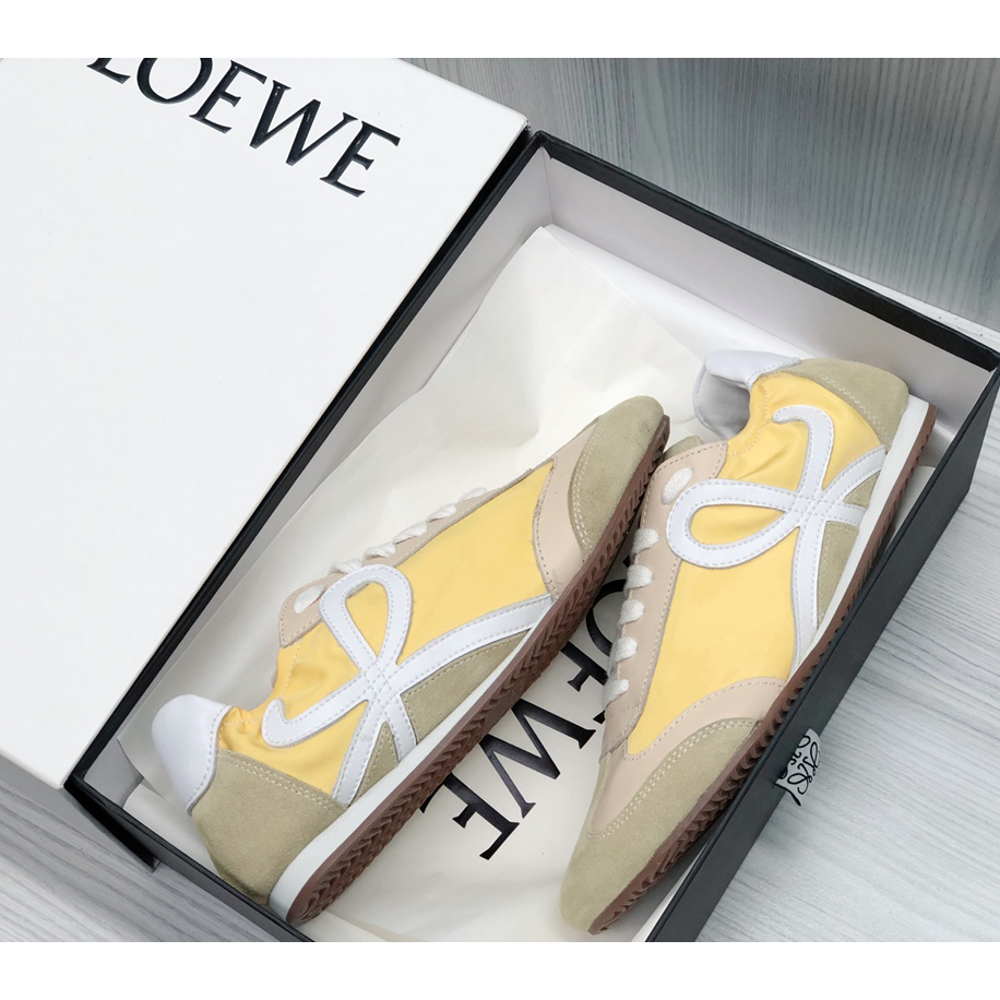 Loewe Ballet Runner In Nylon And Calfskin - DopestKickz
