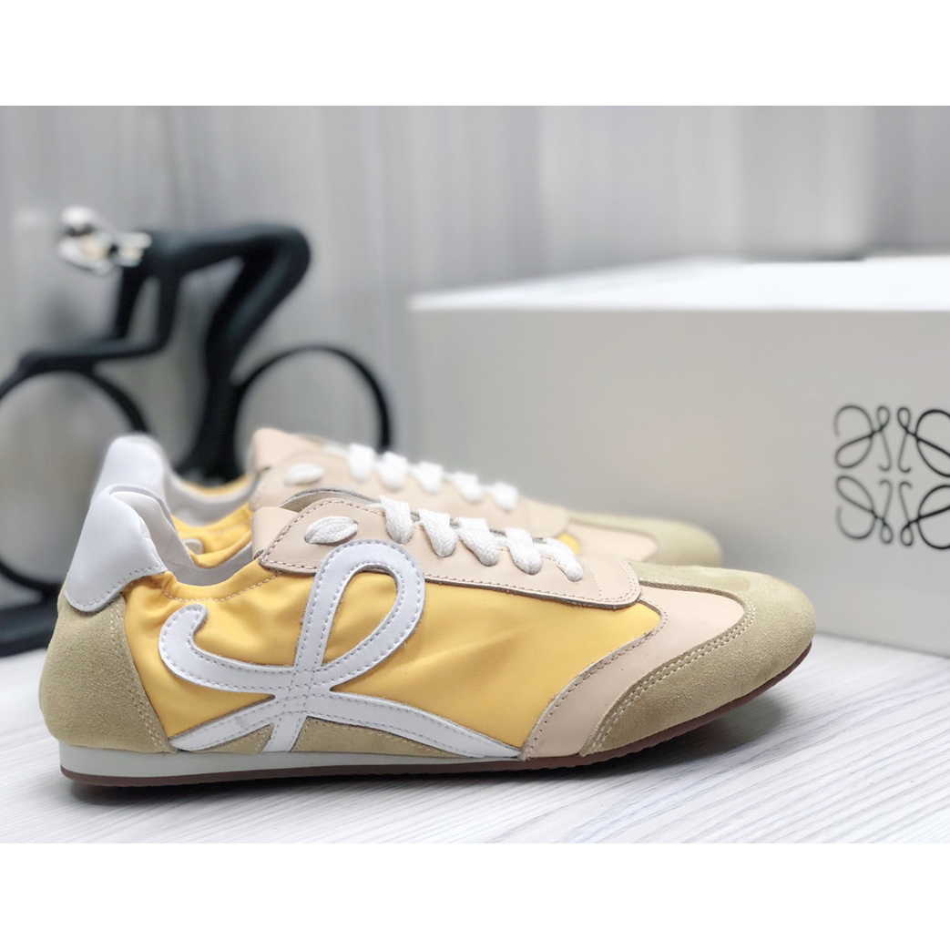 Loewe Ballet Runner In Nylon And Calfskin - DopestKickz