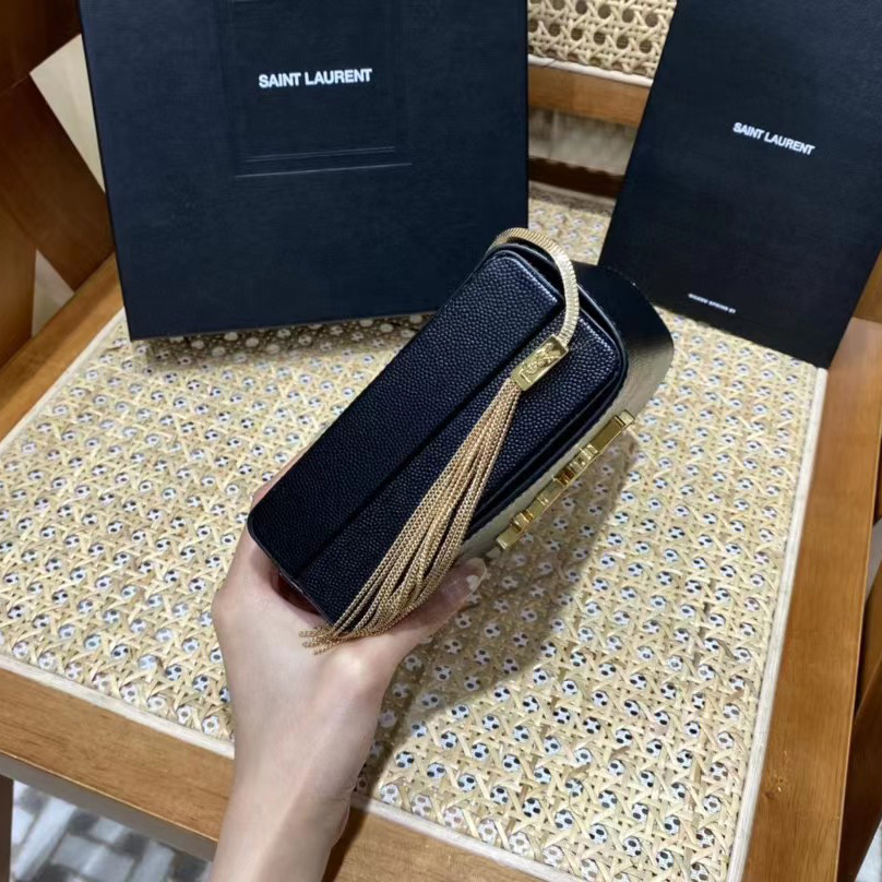 Saint Laurent  Leather Shoulder Bag(18-14-5.5cm) - DopestKickz