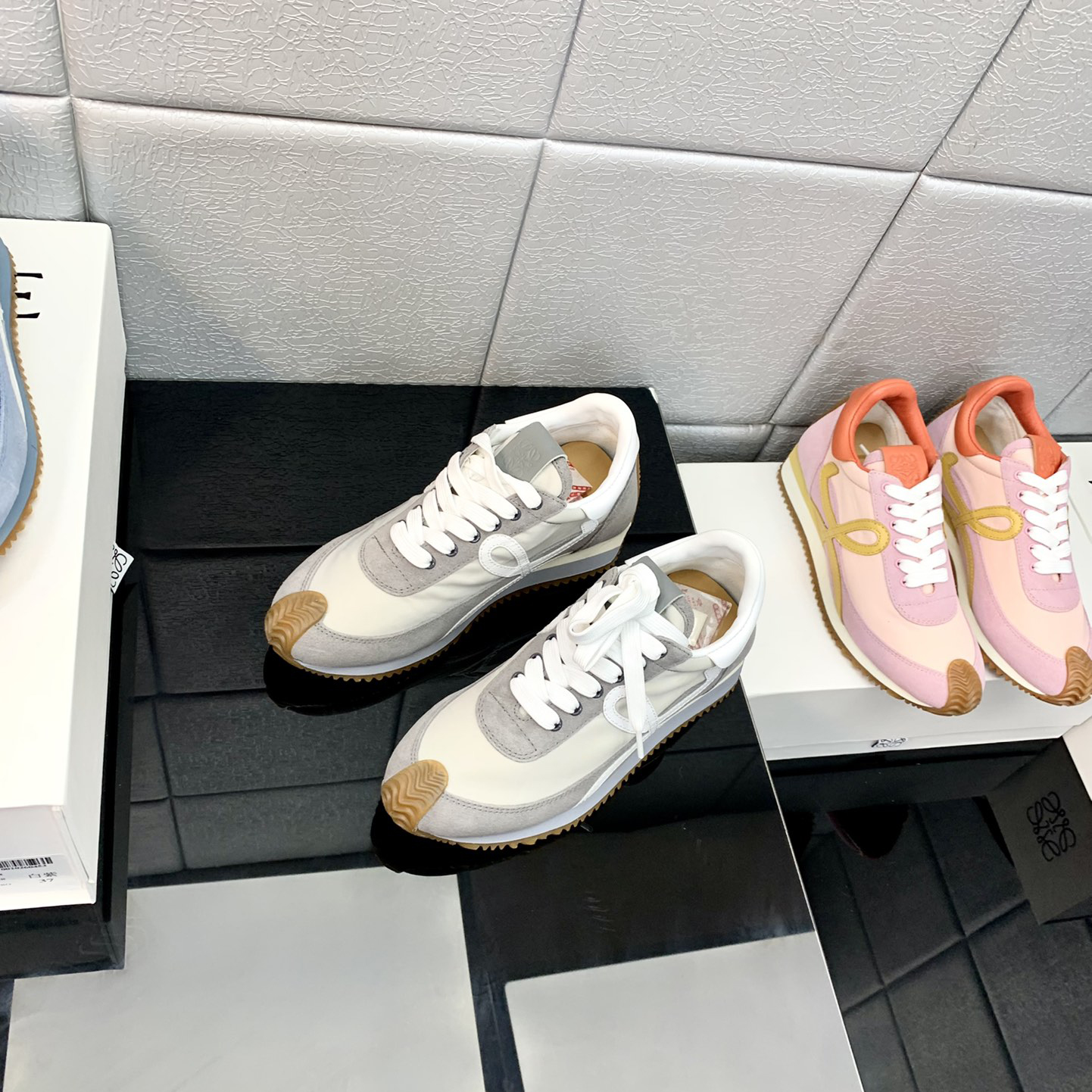 Loewe Flow Runner In Technical Mesh And Suede - DopestKickz