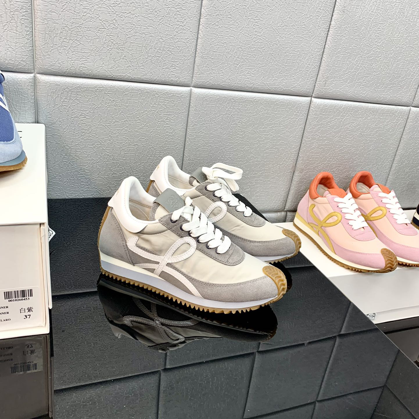 Loewe Flow Runner In Technical Mesh And Suede - DopestKickz