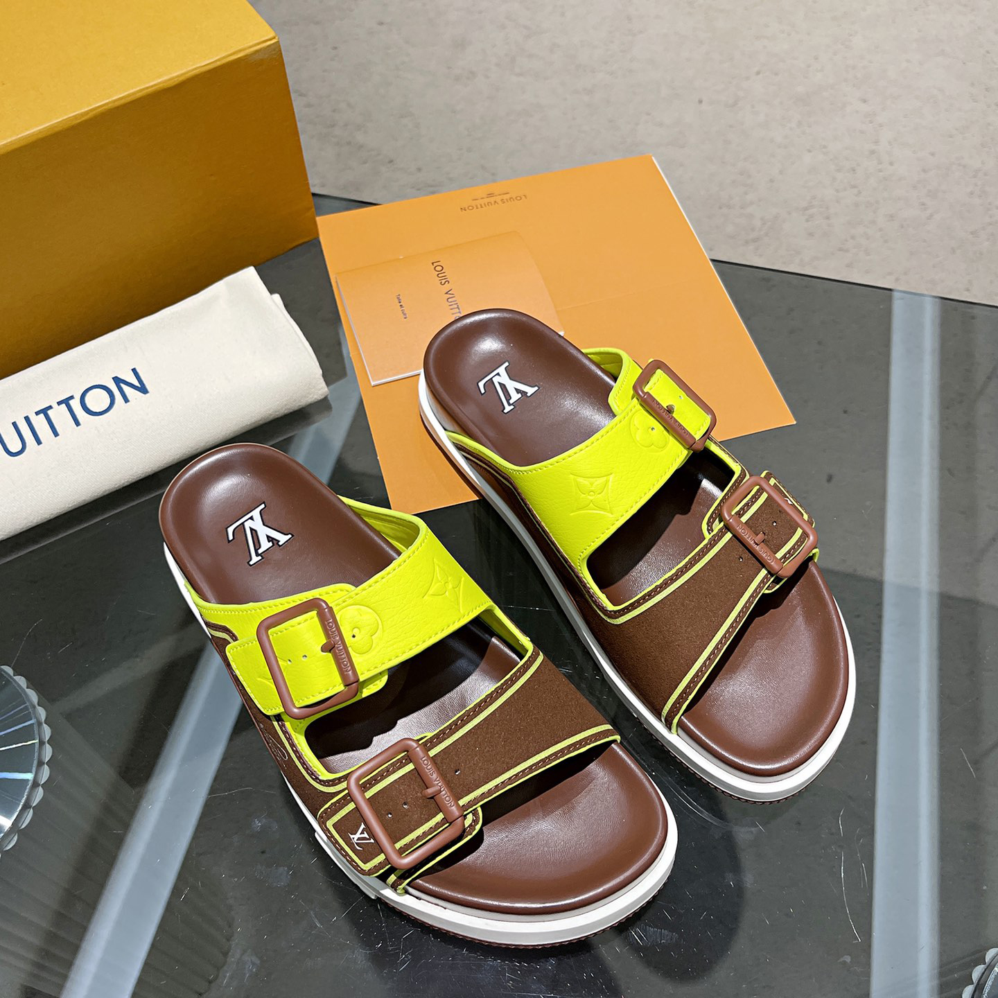 Louis Vuitton Men's Trainer Slippers - DopestKickz