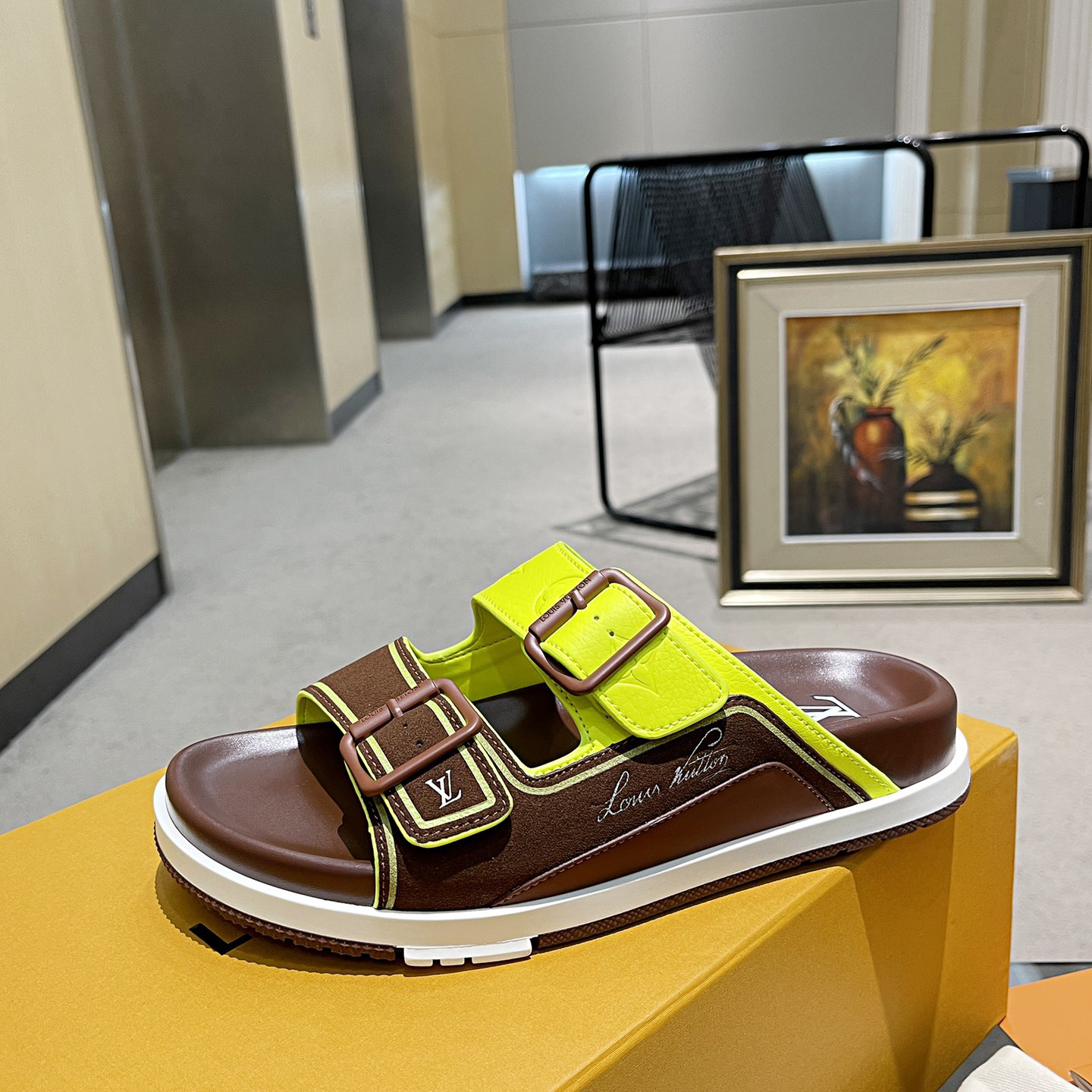 Louis Vuitton Men's Trainer Slippers - DopestKickz