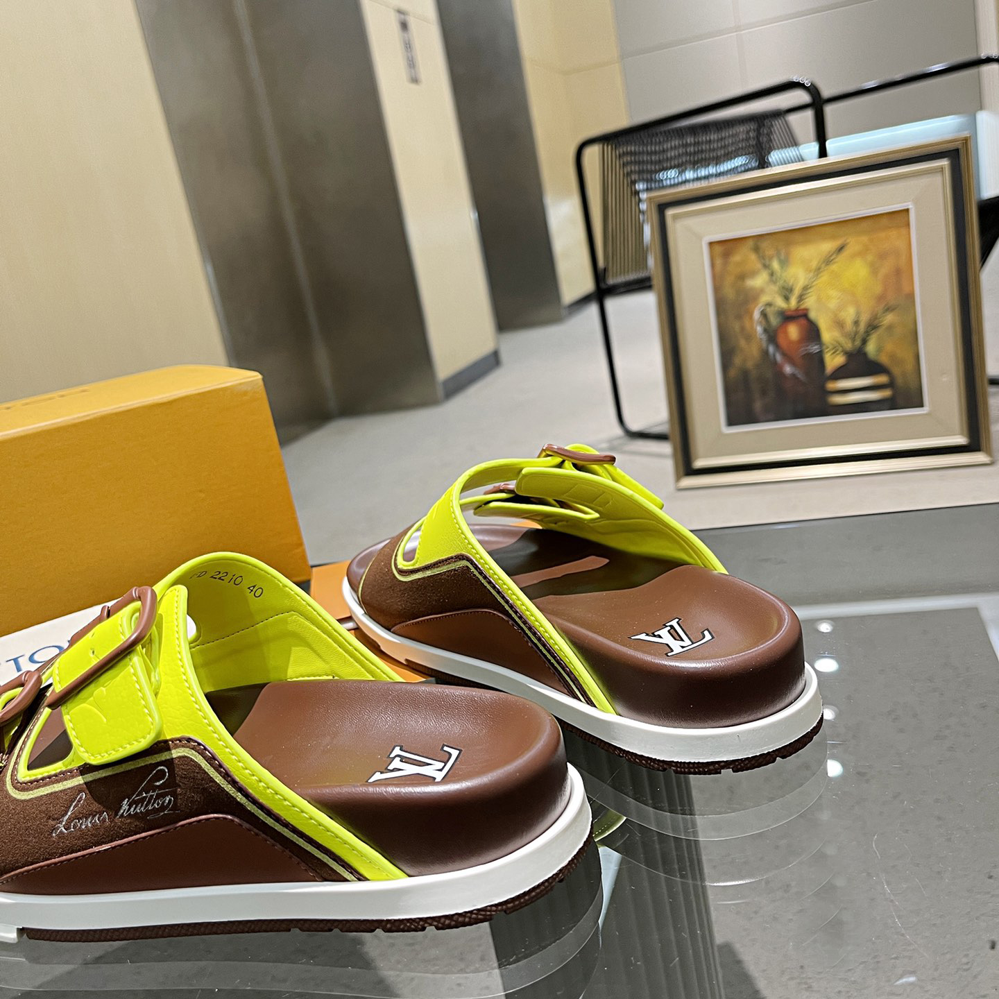 Louis Vuitton Men's Trainer Slippers - DopestKickz