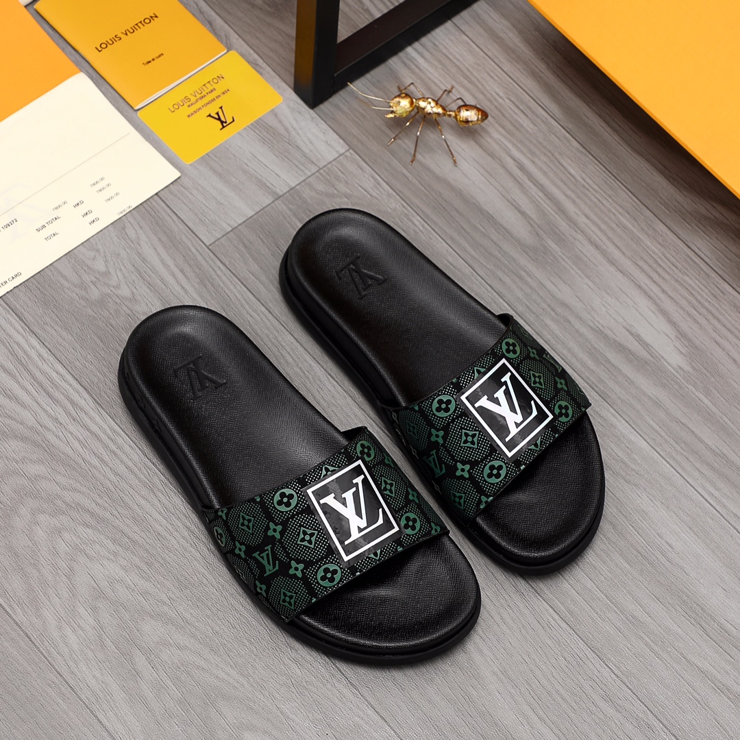 Louis Vuitton Monogram Slippers - DopestKickz