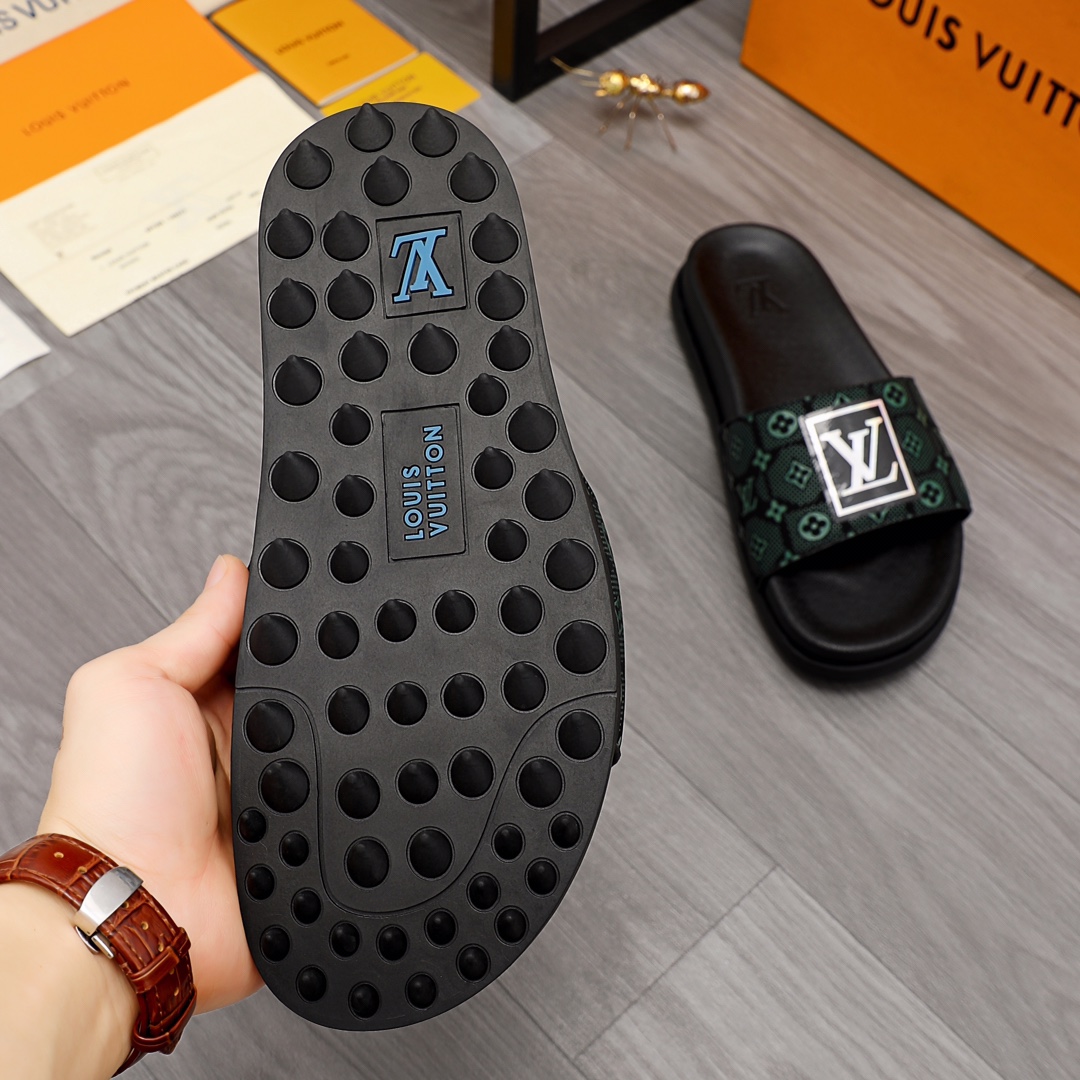 Louis Vuitton Monogram Slippers - DopestKickz