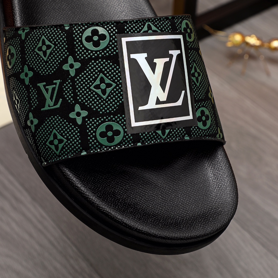 Louis Vuitton Monogram Slippers - DopestKickz