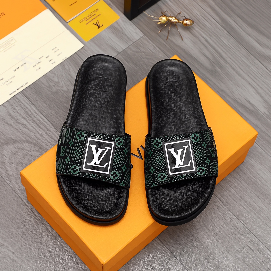 Louis Vuitton Monogram Slippers - DopestKickz