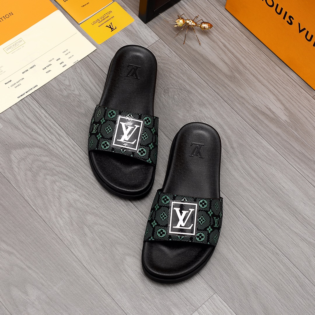 Louis Vuitton Monogram Slippers - DopestKickz