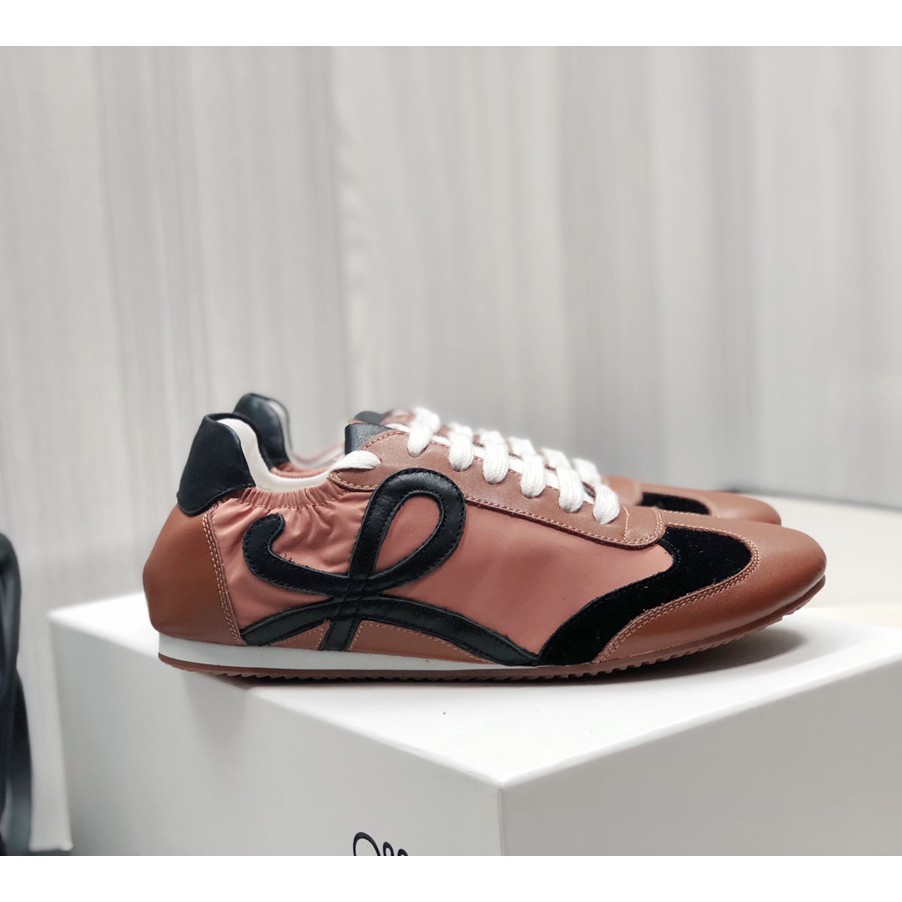 Loewe Ballet Runner In Nylon And Calfskin - DopestKickz