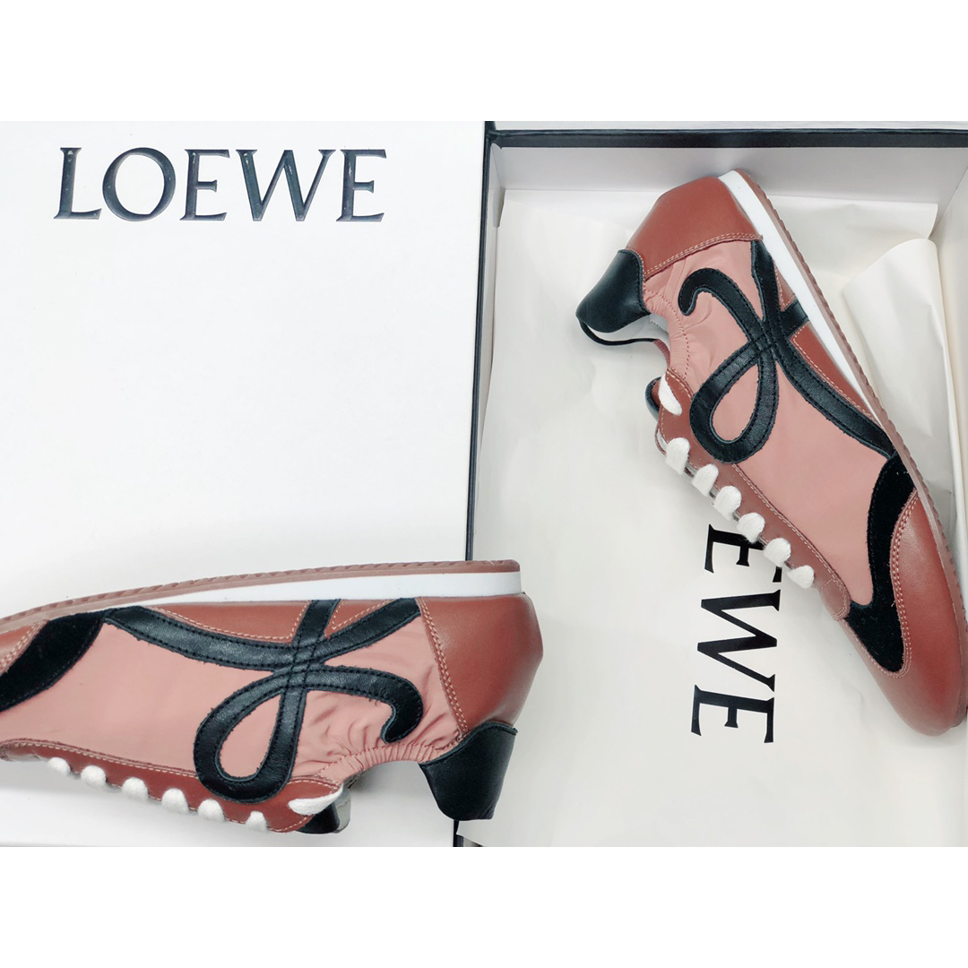 Loewe Ballet Runner In Nylon And Calfskin - DopestKickz