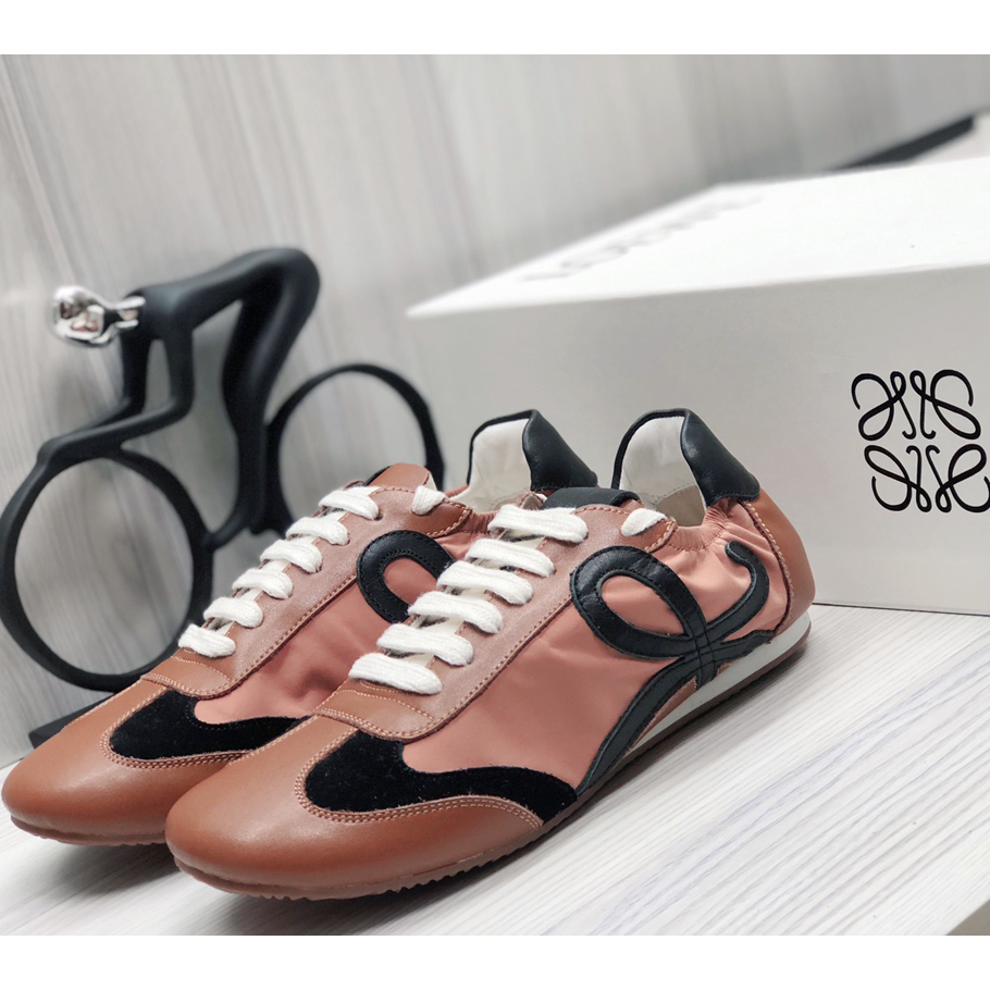 Loewe Ballet Runner In Nylon And Calfskin - DopestKickz