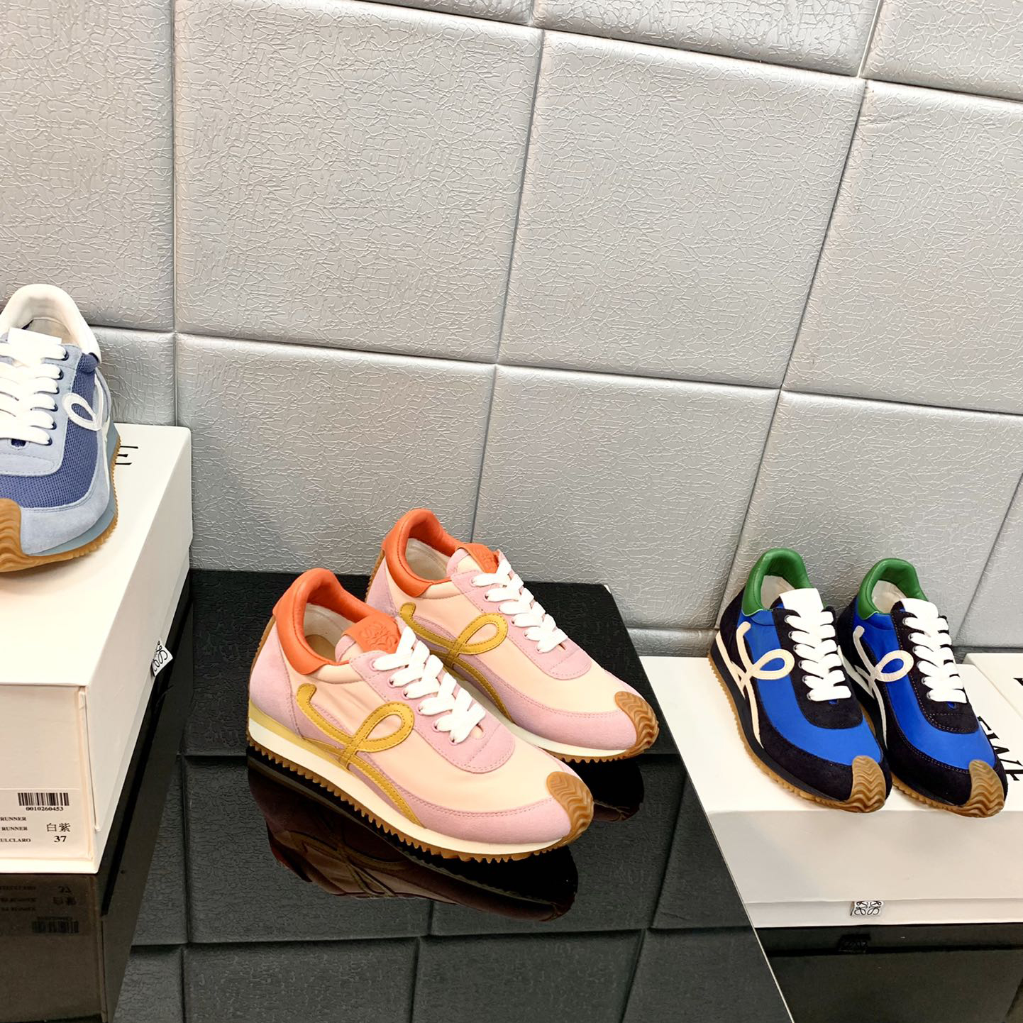 Loewe Flow Runner In Technical Mesh And Suede - DopestKickz