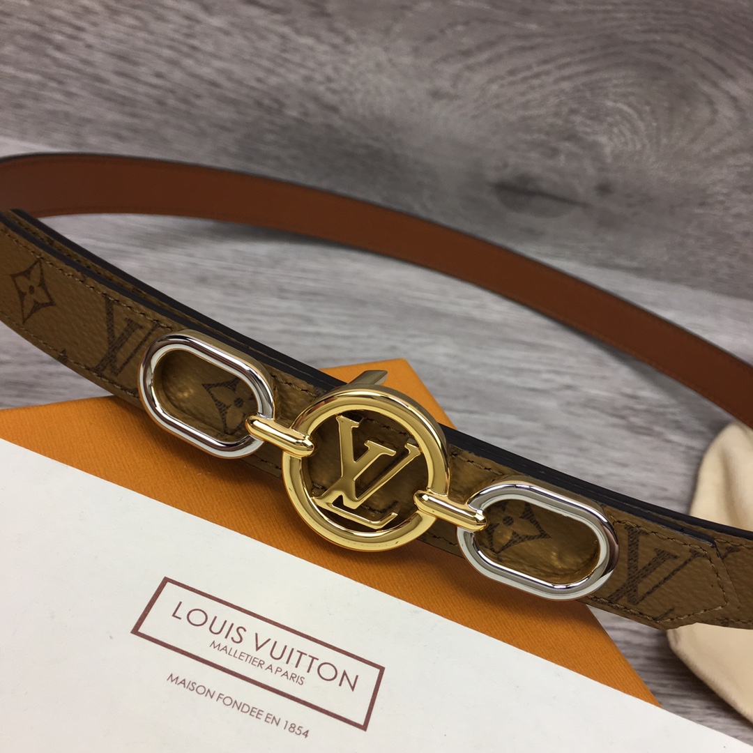 Louis Vuitton Squared LV 20mm Belt - DopestKickz
