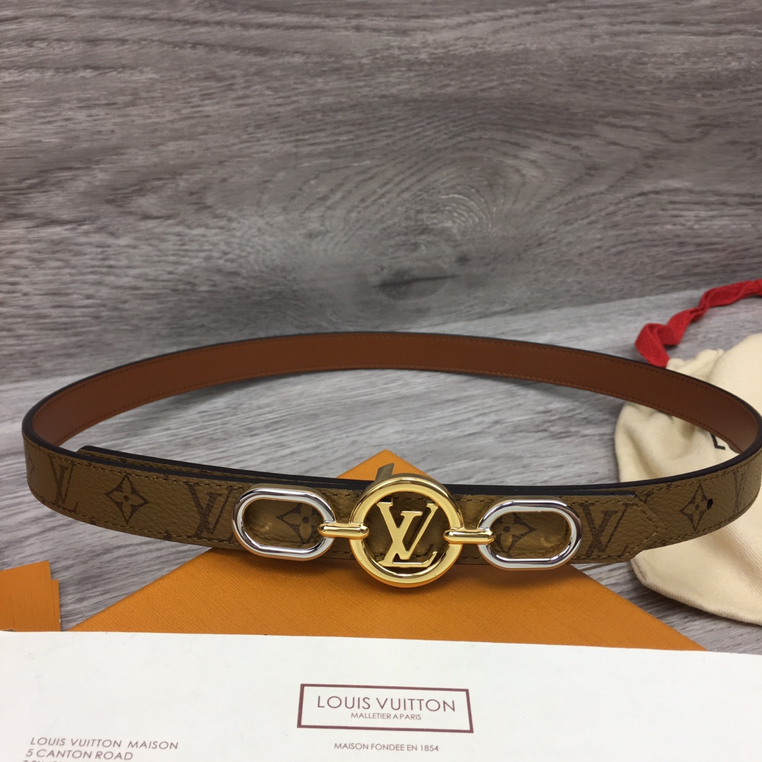 Louis Vuitton Squared LV 20mm Belt - DopestKickz