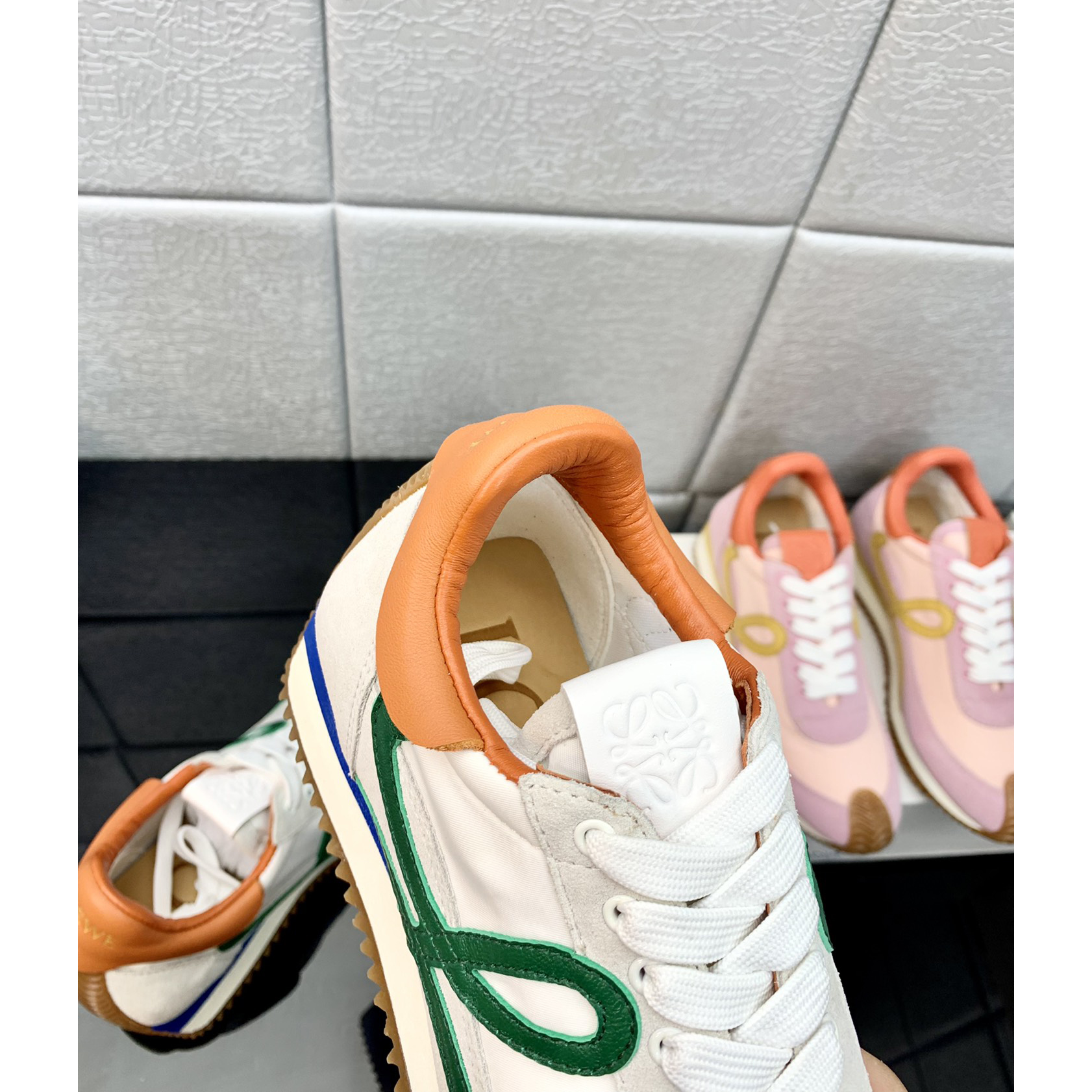 Loewe Flow Runner In Technical Mesh And Suede - DopestKickz