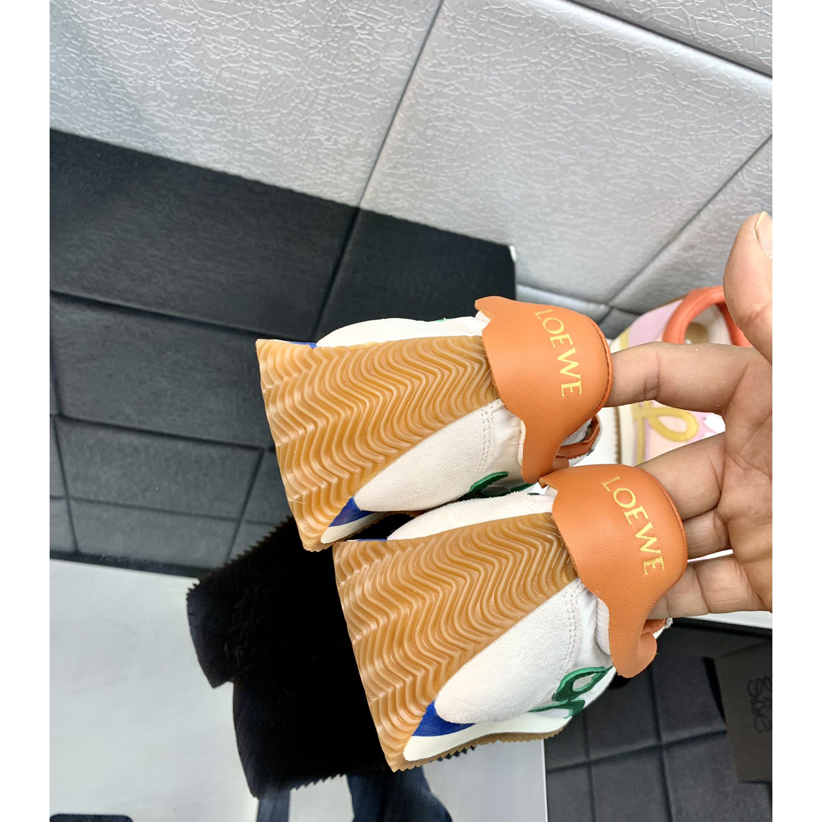 Loewe Flow Runner In Technical Mesh And Suede - DopestKickz