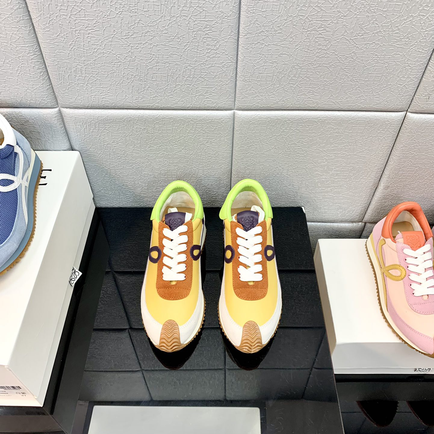 Loewe Flow Runner In Technical Mesh And Suede - DopestKickz