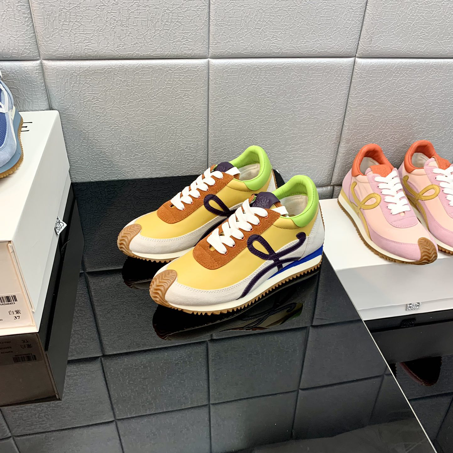 Loewe Flow Runner In Technical Mesh And Suede - DopestKickz