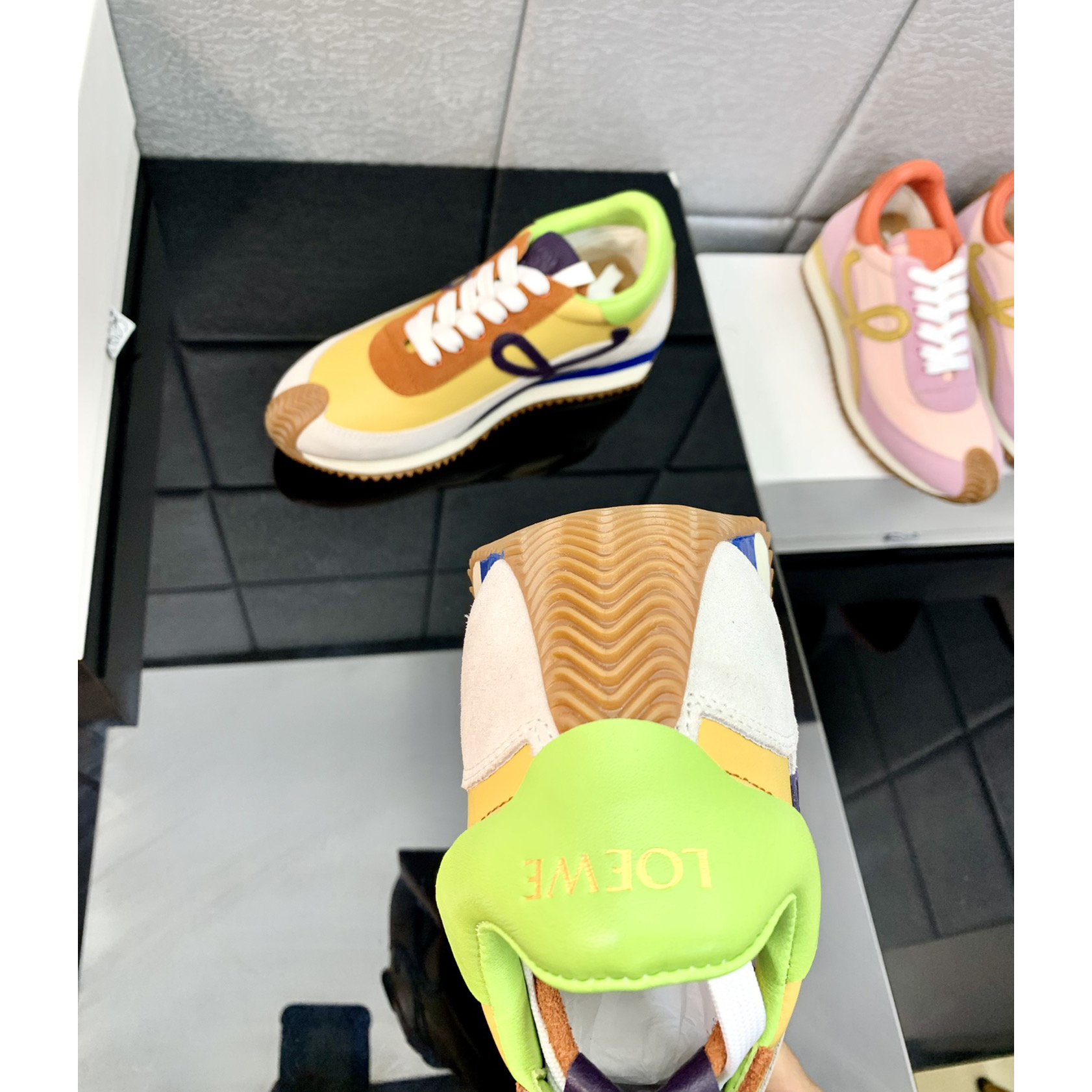 Loewe Flow Runner In Technical Mesh And Suede - DopestKickz