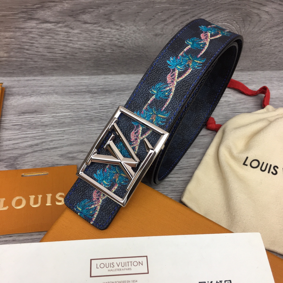 Louis Vuitton Shape 40MM Reversible Belt - DopestKickz