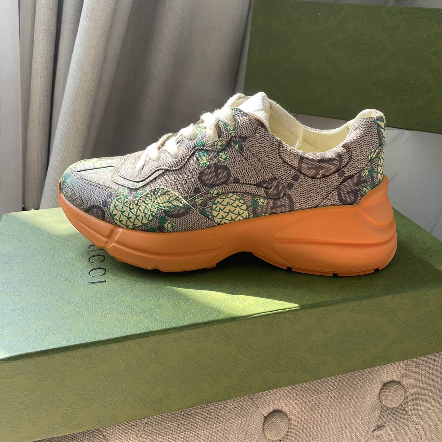 Gucci Pineapple Rhyton Sneaker - DopestKickz