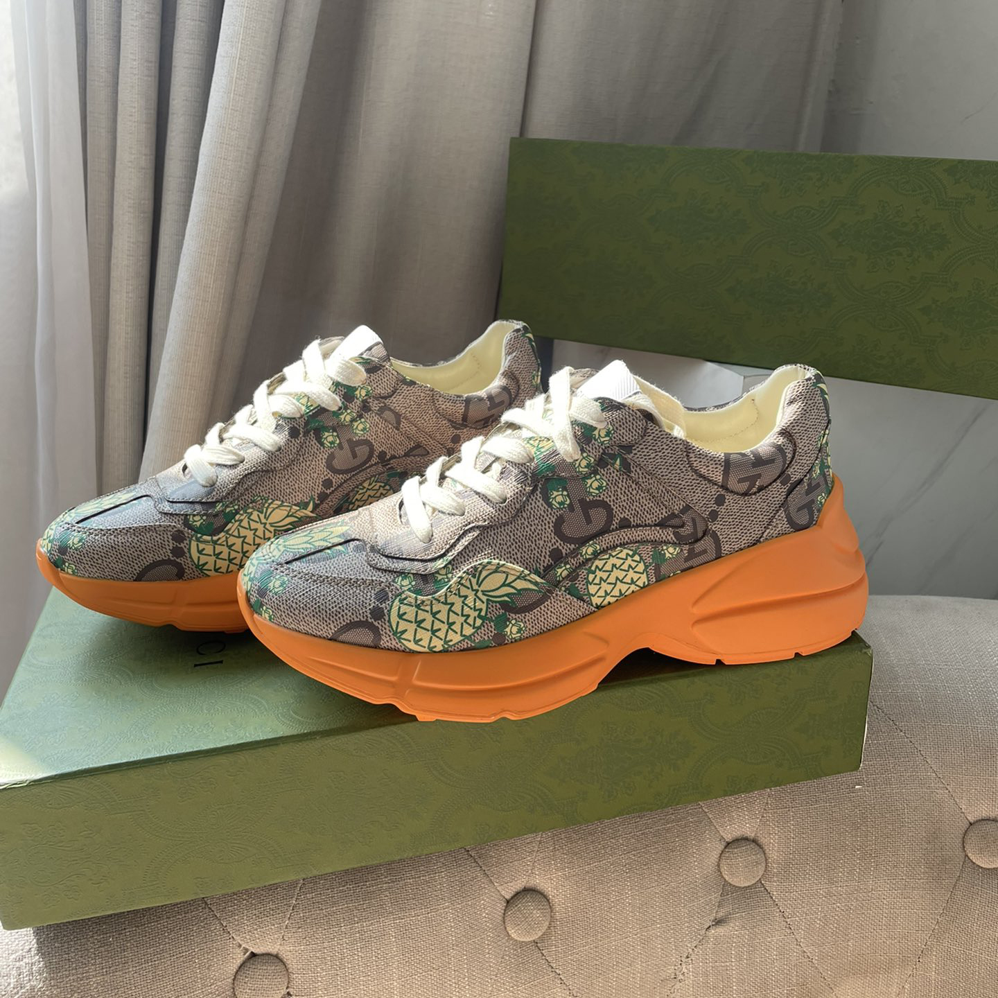 Gucci Pineapple Rhyton Sneaker - DopestKickz