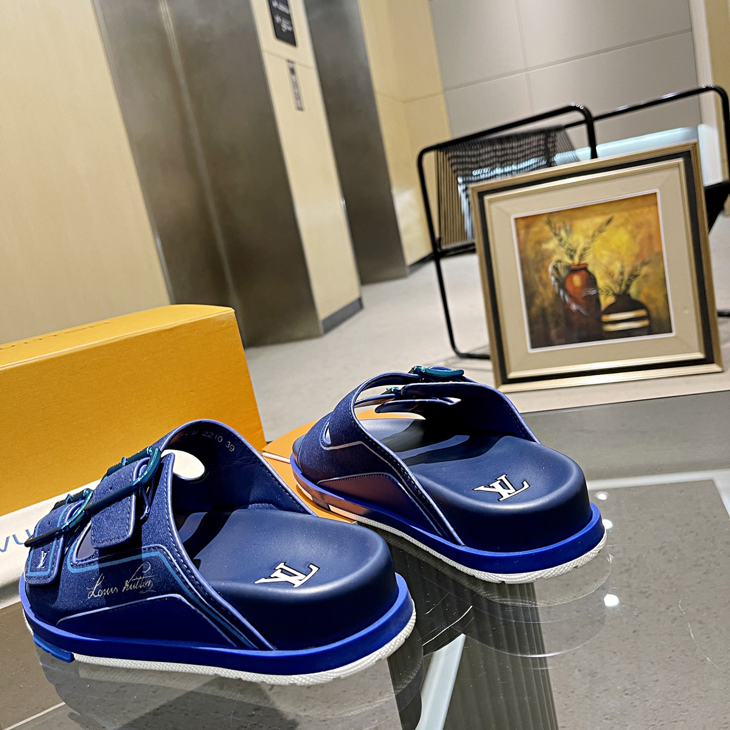 Louis Vuitton Men's Trainer Slippers - DopestKickz