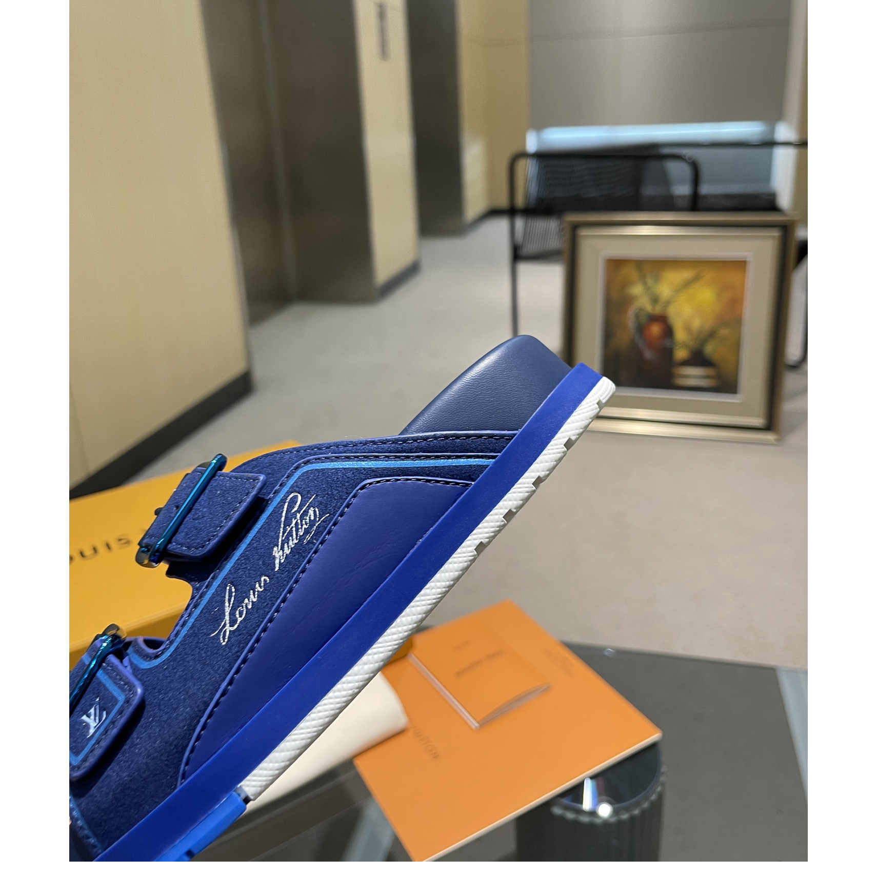 Louis Vuitton Men's Trainer Slippers - DopestKickz