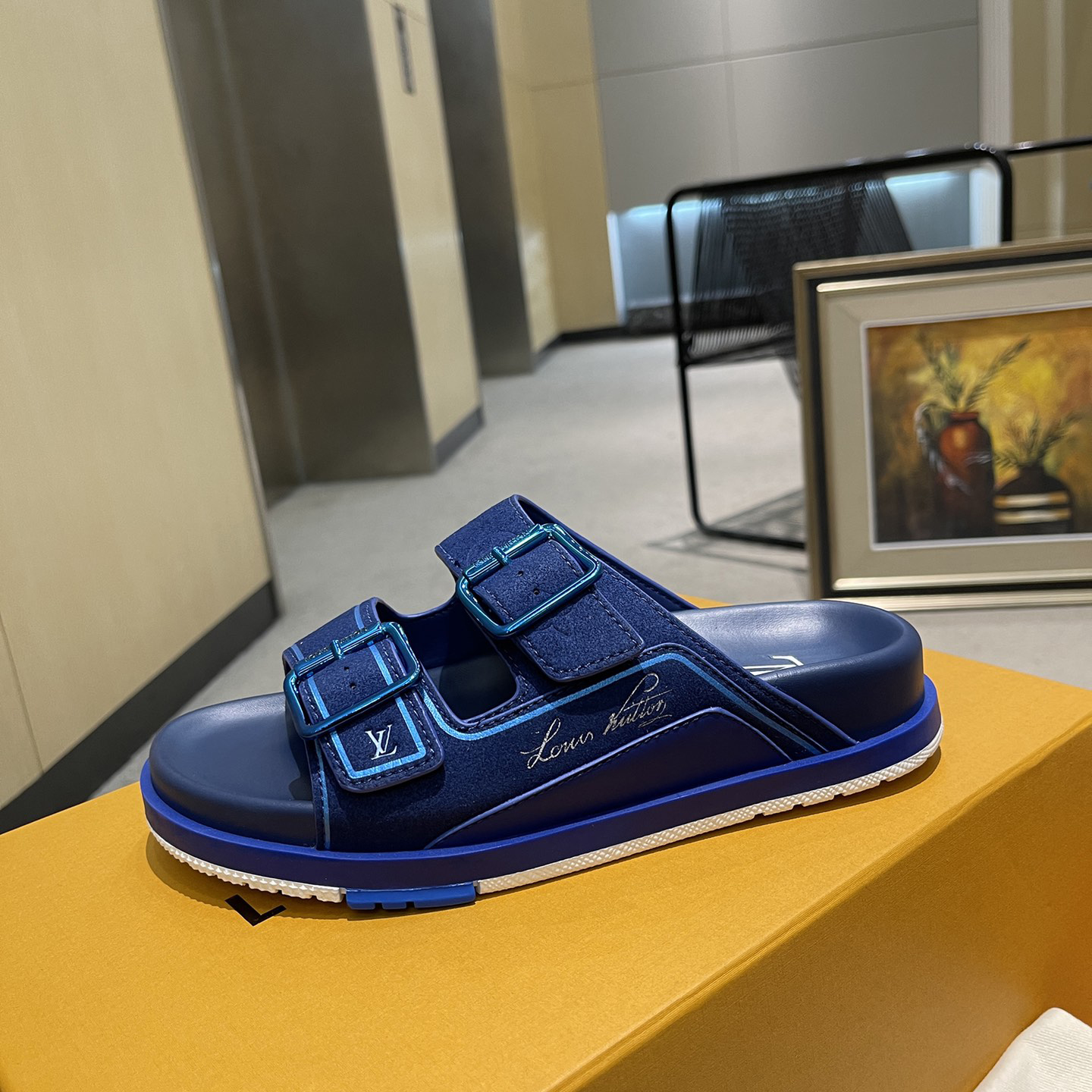 Louis Vuitton Men's Trainer Slippers - DopestKickz