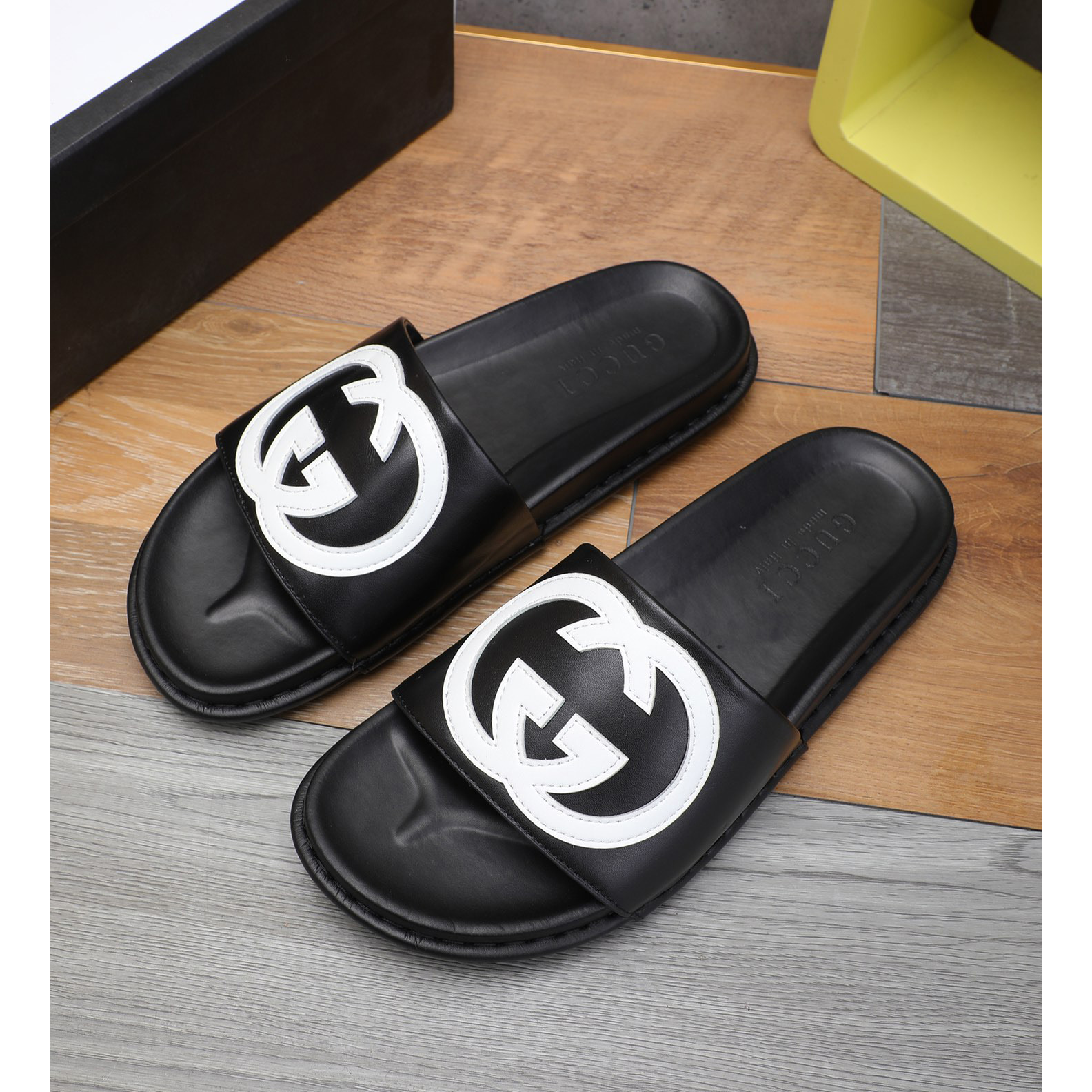 Gucci GG Rubber Slide Sandal - DopestKickz
