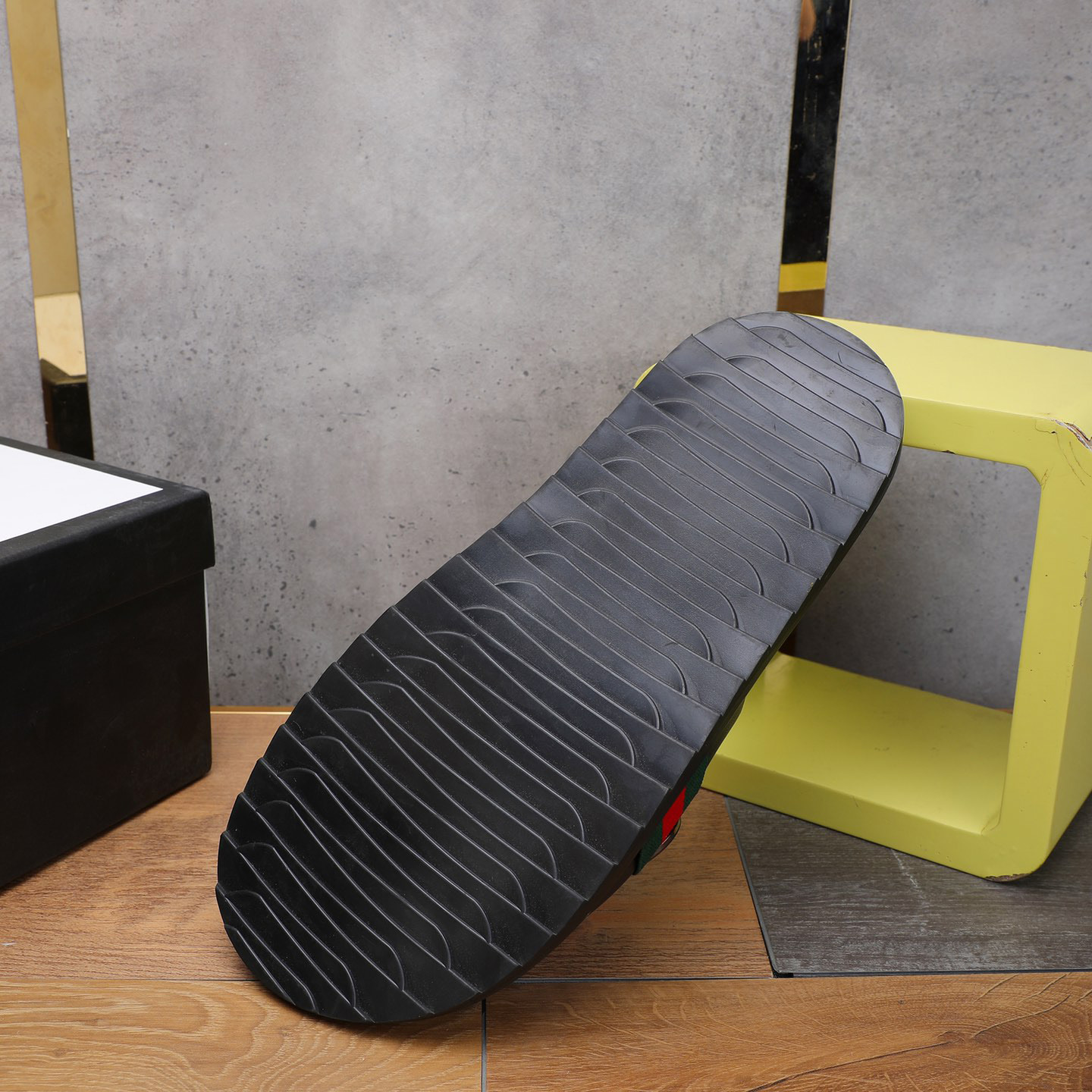 Gucci GG Rubber Slide Sandal - DopestKickz