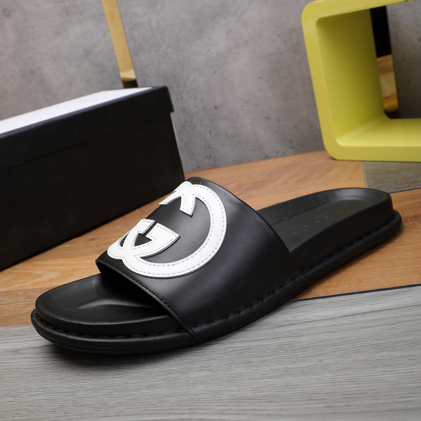 Gucci GG Rubber Slide Sandal - DopestKickz