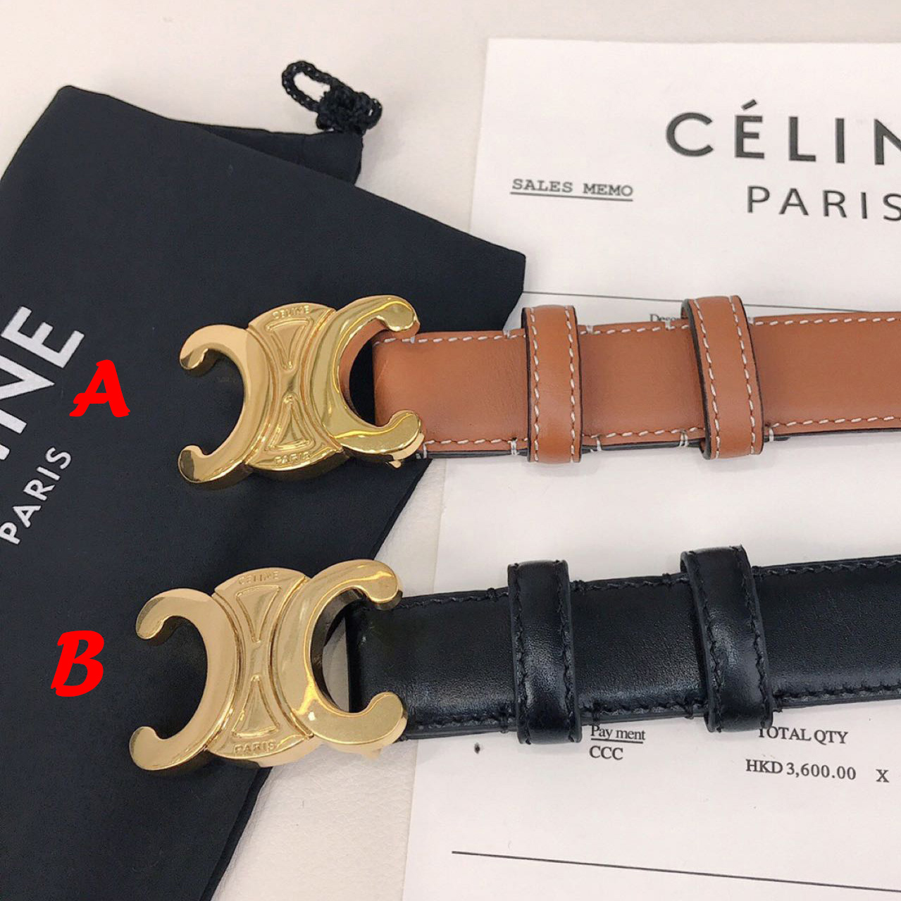 Celine Triomphe Belt - DopestKickz