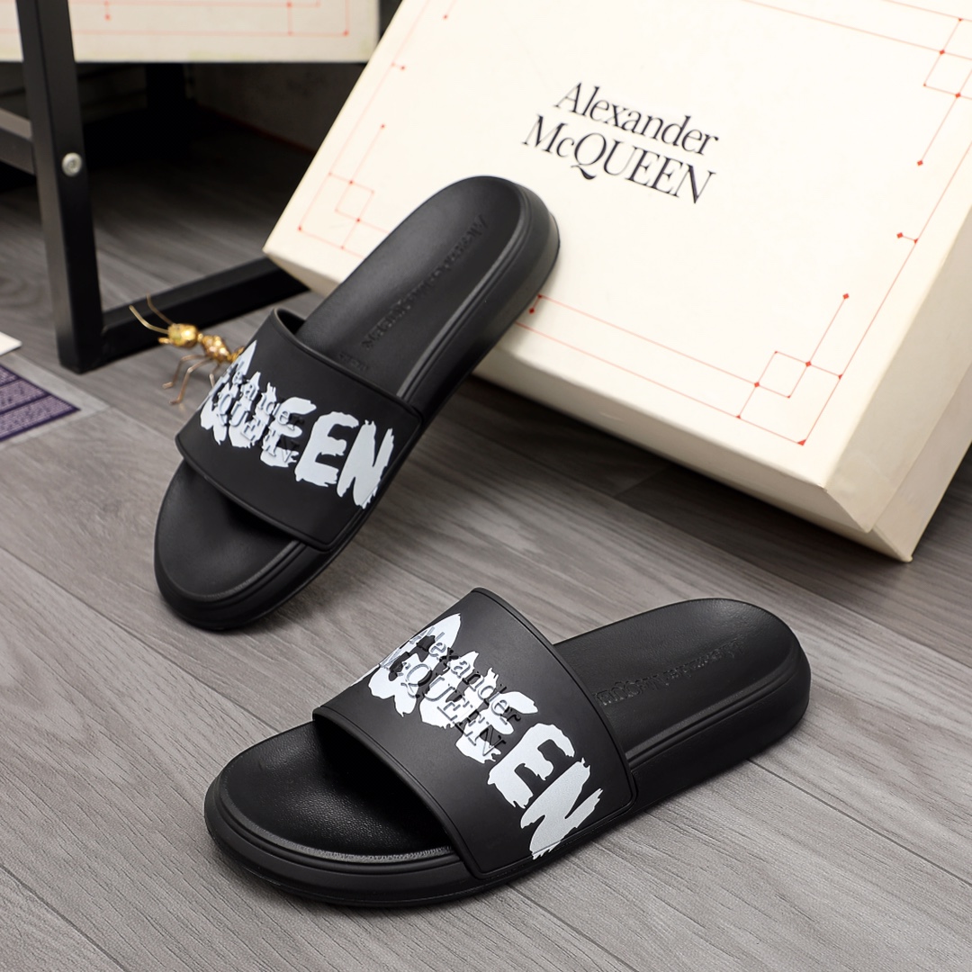 Alexander Mqueen Logo Slipper - DopestKickz