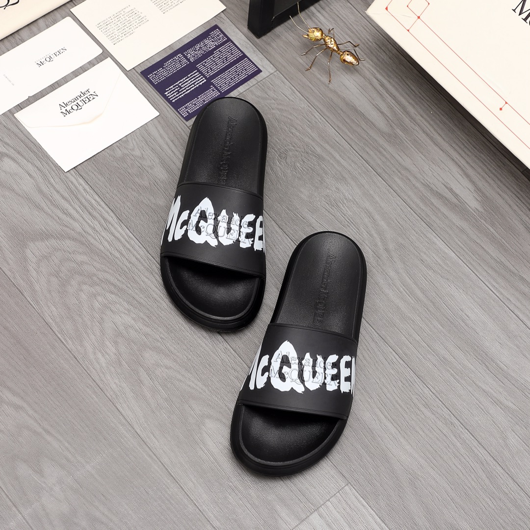 Alexander Mqueen Logo Slipper - DopestKickz