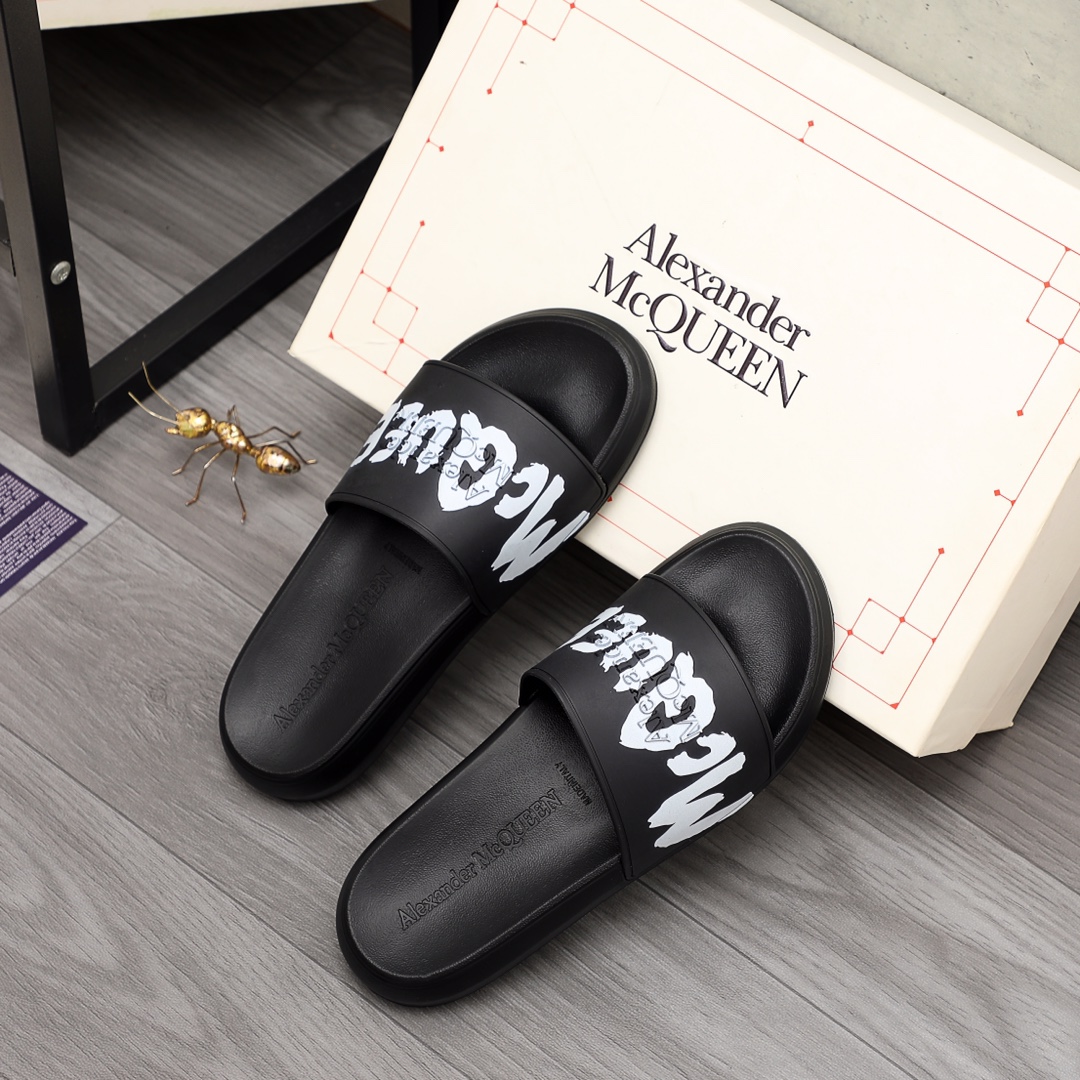 Alexander Mqueen Logo Slipper - DopestKickz