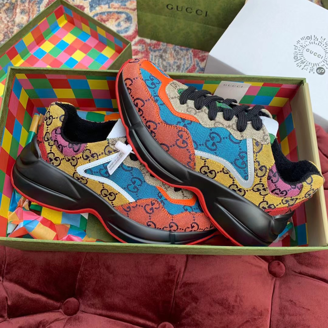 Gucci GG Multicolor Series Rhyton  Sneakers - DopestKickz