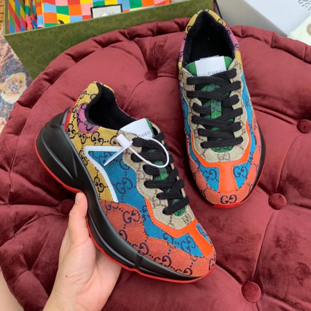 Gucci GG Multicolor Series Rhyton  Sneakers - DopestKickz