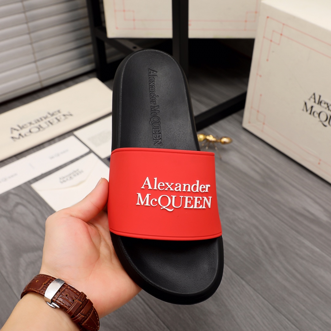 Alexander Mqueen Logo Slipper - DopestKickz
