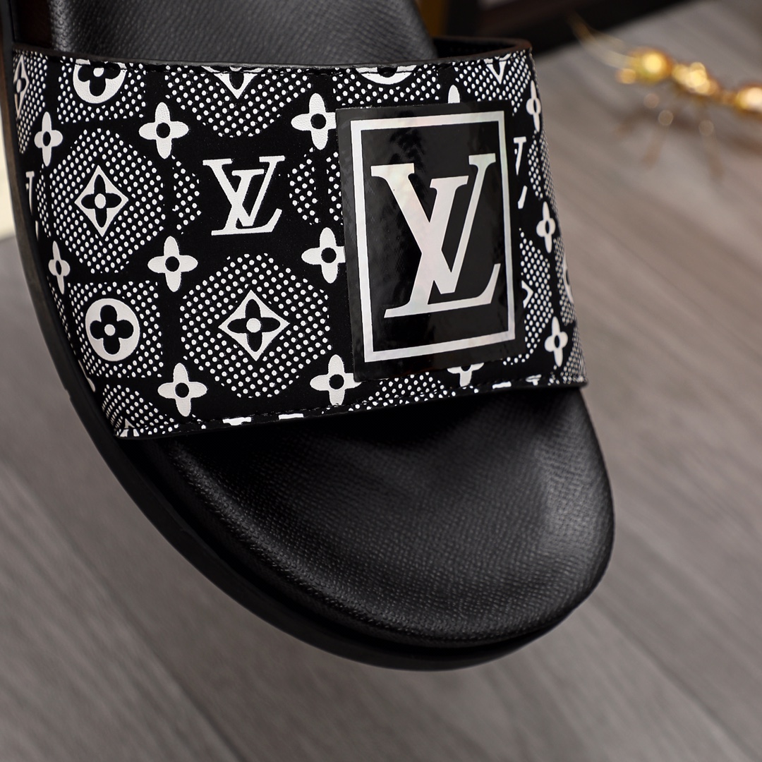 Louis Vuitton Monogram Slippers - DopestKickz