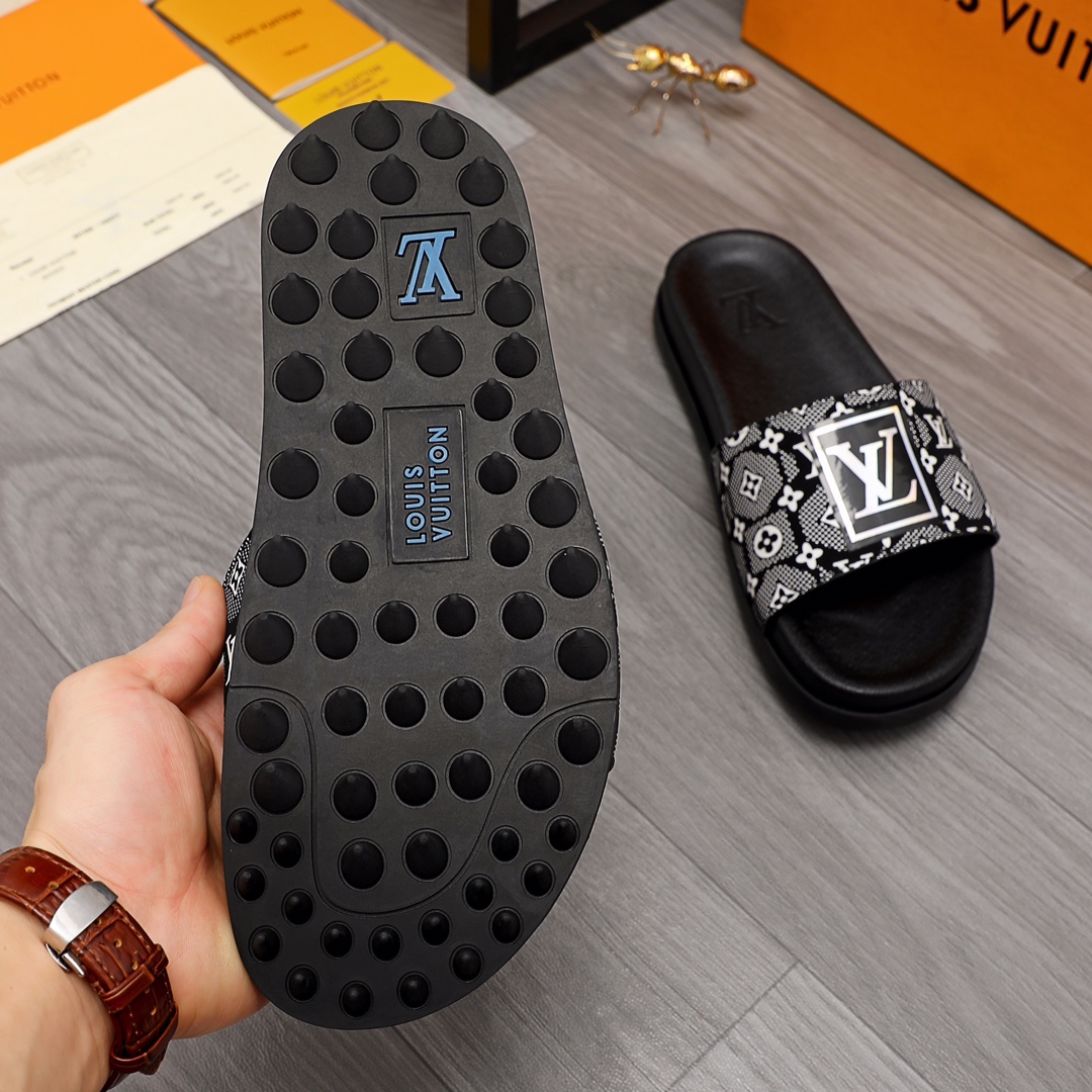 Louis Vuitton Monogram Slippers - DopestKickz