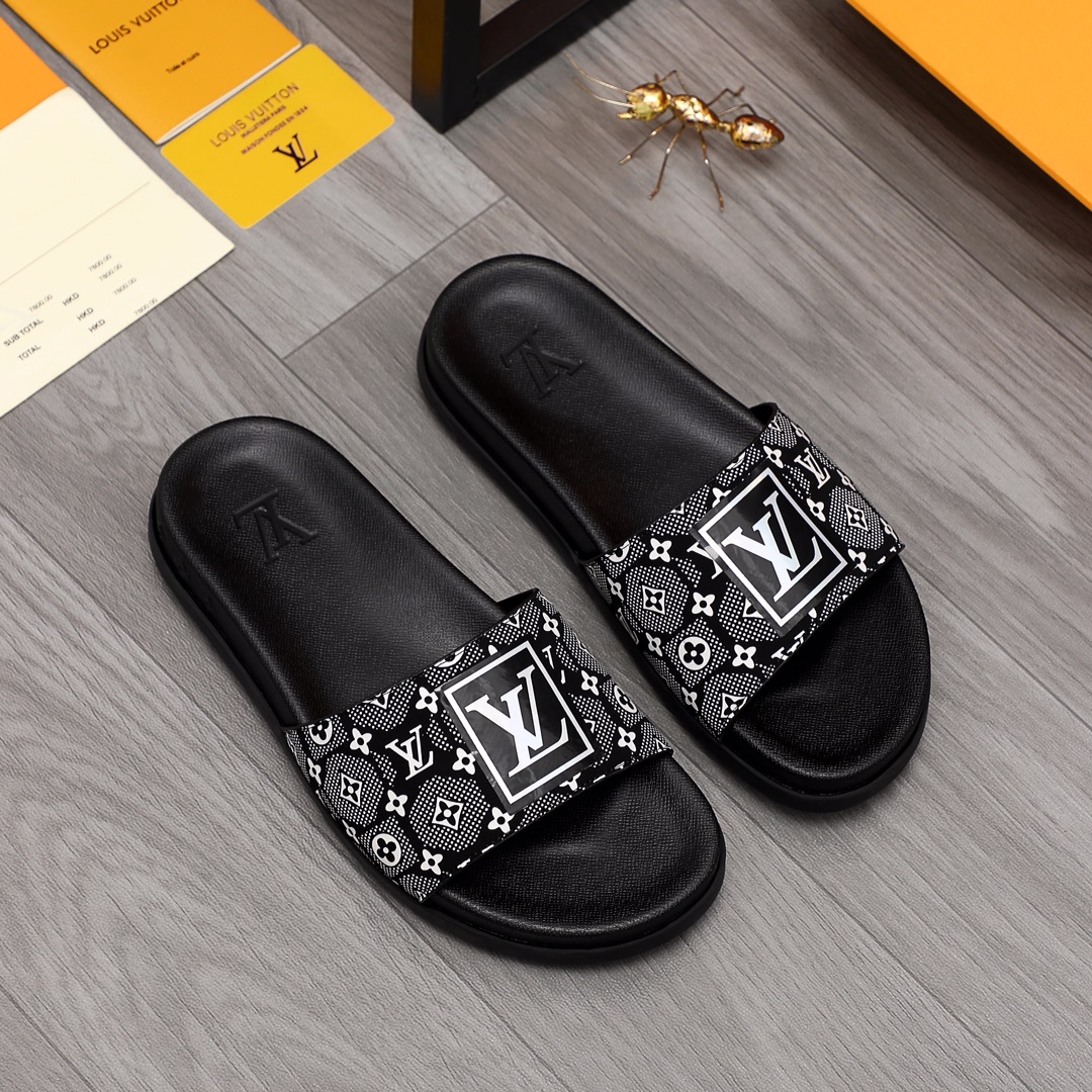 Louis Vuitton Monogram Slippers - DopestKickz
